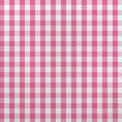 GINGHAM SEERSUCKER 140CM PINK