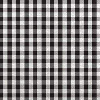 GINGHAM SEERSUCKER 140CM BLACK
