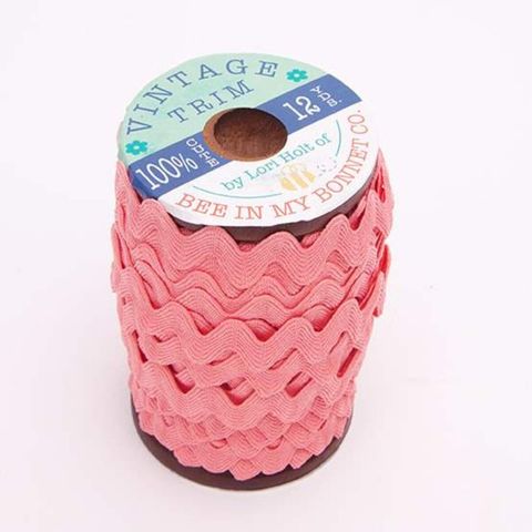 VINTAGE TRIM 3/8" X 12 YD RILEY CORAL
