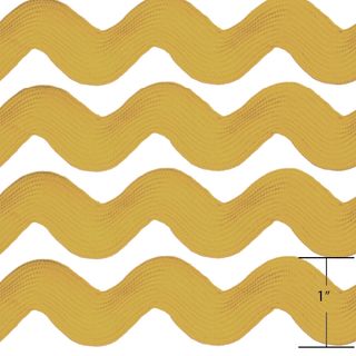 RIC RAC 9.1M 1" GOLD
