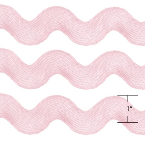 RIC RAC 9.1M 1" LT PINK
