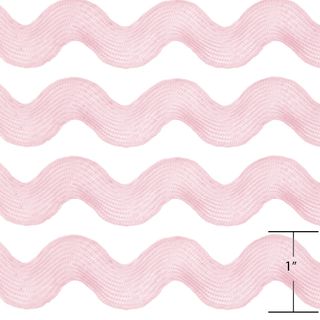 RIC RAC 9.1M 1" LT PINK