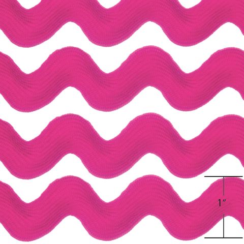 RIC RAC 9.1M 1" HOT PINK