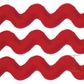 RIC RAC 9.1M 1" RED