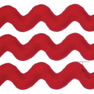 RIC RAC 9.1M 1" RED