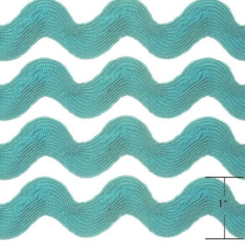 RIC RAC 9.1M 1" TURQUOISE