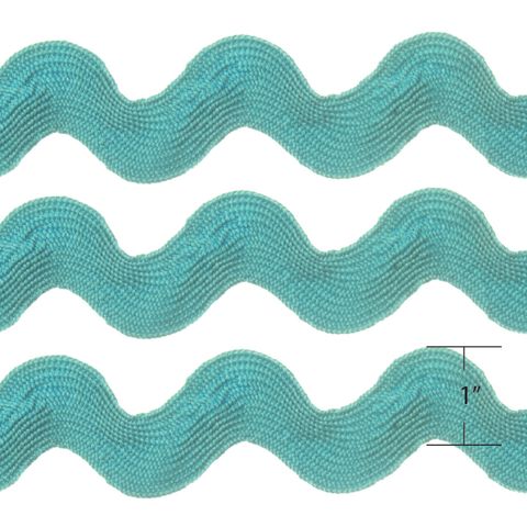 RIC RAC 9.1M 1" TURQUOISE