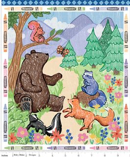 COLORFUL CRITTERS 35 1/2" X 43 1/2" PANEL