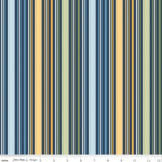 SUNSHINE & DANDELIONS STRIPES NAVY