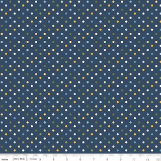 SUNSHINE & DANDELIONS DOTS NAVY