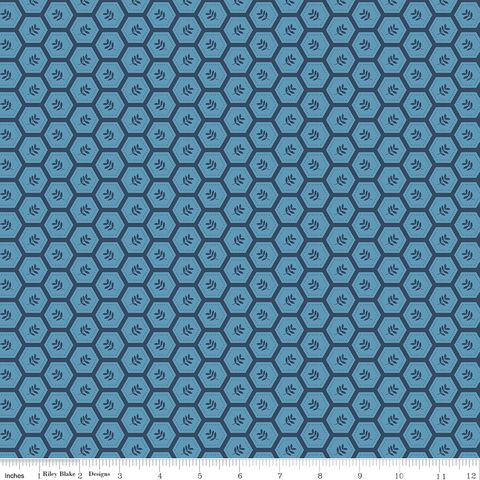 SUNSHINE & DANDELIONS HEXIES BLUE