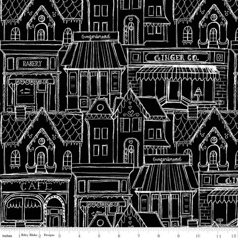 GINGERBREAD VILLAGE BLACK