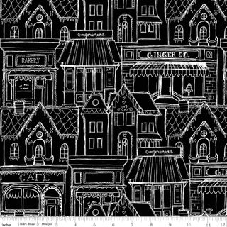 GINGERBREAD VILLAGE BLACK