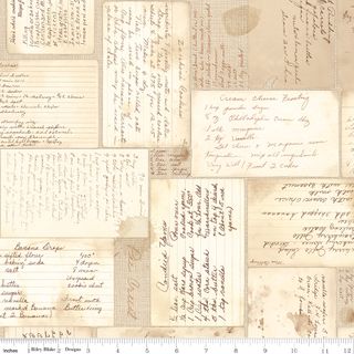 BAKED WITH LOVE 107/108" WIDE BACK RECIPES TEA DYE