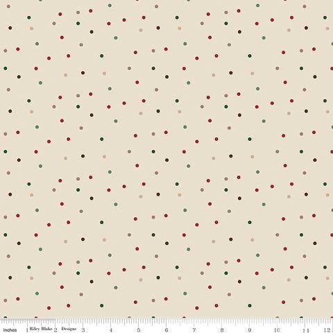 CHRISTMAS TIME DOTS LINEN