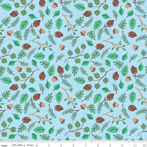 COLORFUL CRITTERS BOTANICAL BLUE