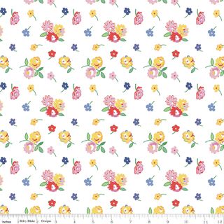 DEAR SWEETHEARTS FLORAL TOSS WHITE