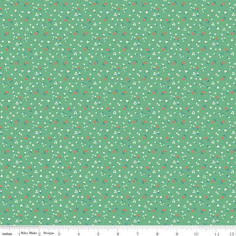 COTTON NOOK FLOWERS GREEN