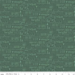 EVERGREEN WISHES TEXT GREEN