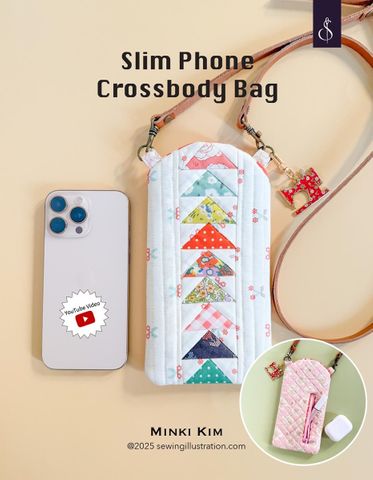 MINKI KIM SLIM PHONE CROSSBODY BAG PATTERN