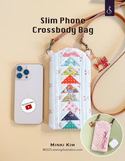 MINKI KIM SLIM PHONE CROSSBODY BAG PATTERN