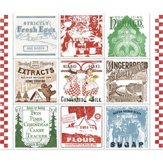 GINGERBREAD 35 1/2" X 43 1/2" FLOUR SACK LARGE PAT