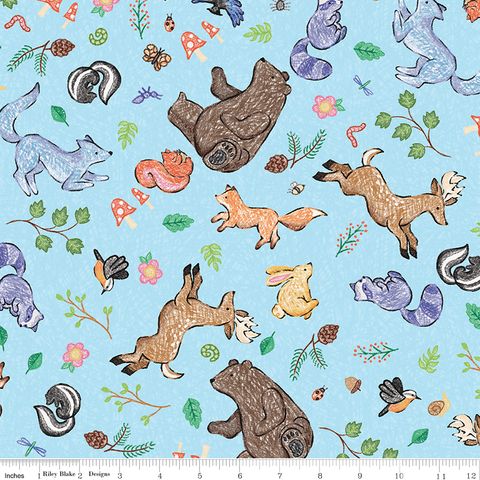 COLORFUL CRITTERS MAIN BLUE