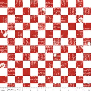 GINGERBREAD INGREDIENTS CHECK RED