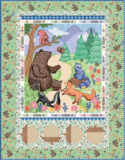 COLORFUL CRITTERS PANEL QUILT KIT  COLORFUL CRITTE