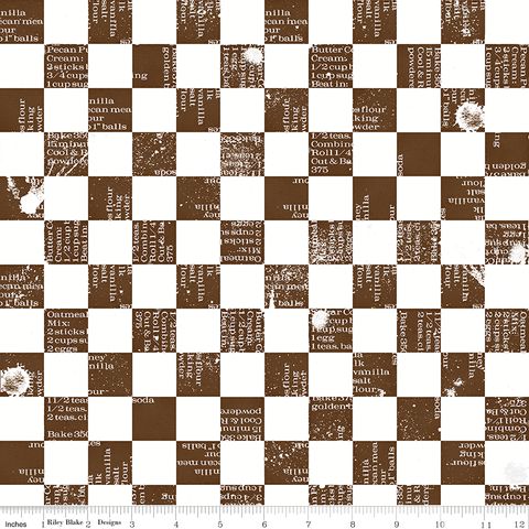 GINGERBREAD INGREDIENTS CHECK BROWN