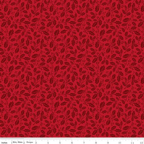 POINSETTIAS AT CHRISTMAS HOLLY RED