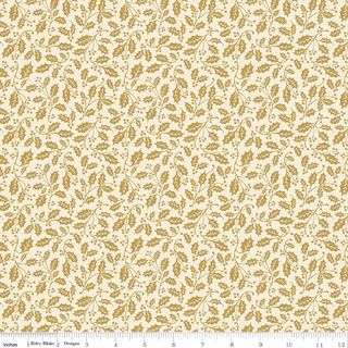 POINSETTIAS AT CHRISTMAS HOLLY CREAM FOIL