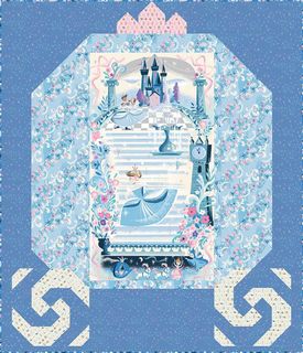 CINDERELLA'S CARRIAGE PANEL QUILT KIT  WISHES