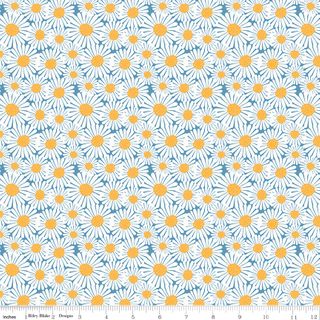 SUNSHINE & DANDELIONS DAISIES BLUE