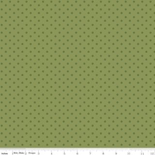 SUNSHINE & DANDELIONS DOTS GREEN