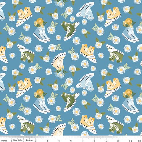 SUNSHINE & DANDELIONS SHOES BLUE