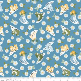 SUNSHINE & DANDELIONS SHOES BLUE