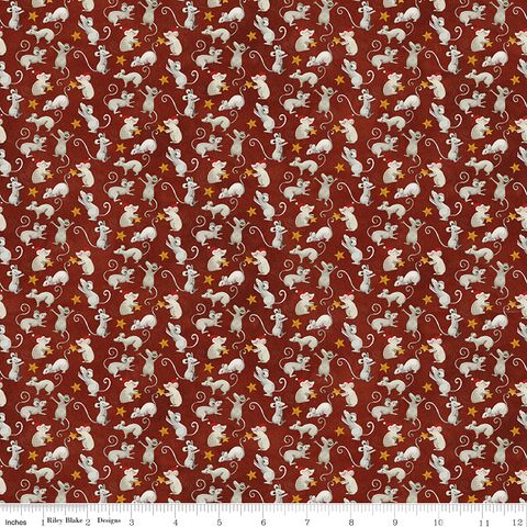 NORTHERN CHRISTMAS MICE RED