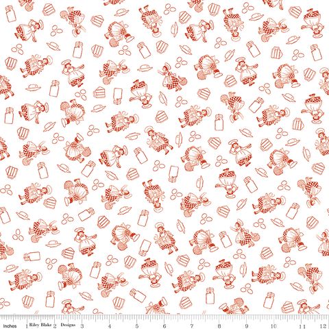 GINGERBREAD BAKING GIRLS WHITE