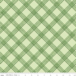 GINGERBREAD WINDOWPANE PLAID GREEN