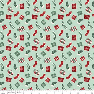 EVERGREEN WISHES STOCKINGS & GIFTS MINT