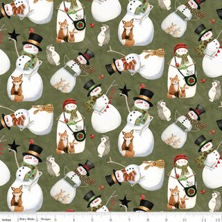 NORTHERN CHRISTMAS SNOWMEN GREEN