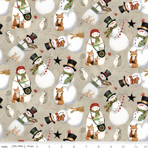 NORTHERN CHRISTMAS SNOWMEN NEUTRAL