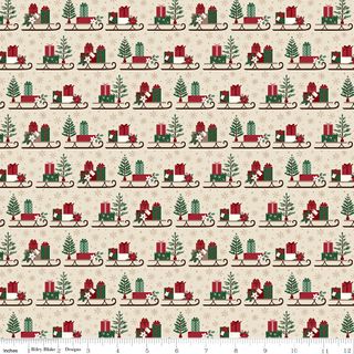 CHRISTMAS TIME SLEDS LINEN