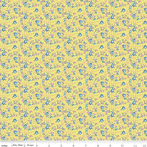 DEAR SWEETHEARTS APRON GRID YELLOW