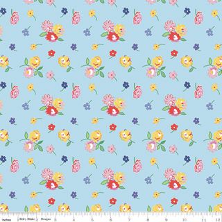 DEAR SWEETHEARTS FLORAL TOSS BLUE