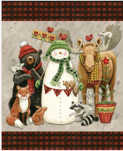 NORTHERN CHRISTMAS 35 1/2" X 43 1/2" PANEL