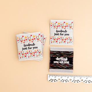 MINKI KIM FLOWER BED WOVEN LABELS