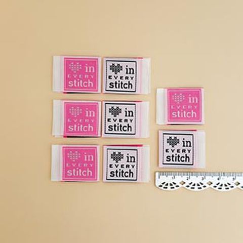 MINKI KIM PINK STITCH WOVEN LABELS