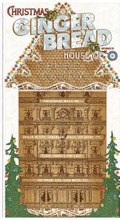 GINGERBREAD 23 1/2" X 43 1/2" GINGERBREAD HOUSE PA